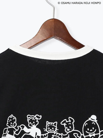 【OSAMU GOODS×Te chichi TERRASSE】配色リンガーTシャツ（オフホワイト/ブラック）｜Te chichi TERRASSE（テチチ テラス）通販