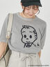 【OSAMU GOODS×Te chichi TERRASSE】柄アソート半袖ジャカードニット（グレー）｜Te chichi TERRASSE（テチチ テラス）通販