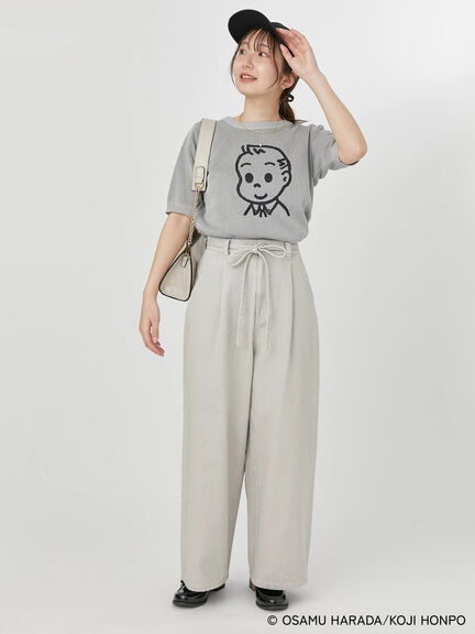 【OSAMU GOODS×Te chichi TERRASSE】柄アソート半袖ジャカードニット（オフホワイト/グレー/ネイビー）｜Te chichi TERRASSE（テチチ テラス）通販