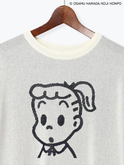 【OSAMU GOODS×Te chichi TERRASSE】柄アソート半袖ジャカードニット（オフホワイト/グレー/ネイビー）｜Te chichi TERRASSE（テチチ テラス）通販