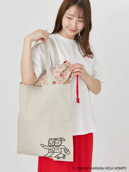 【OSAMU GOODS×Te chichi TERRASSE】柄アソートトートバッグ（ピンク/ベージュ）｜Te chichi TERRASSE（テチチ テラス）通販