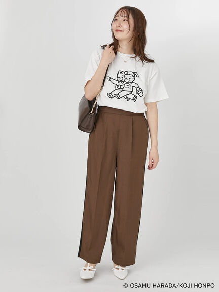 【OSAMU GOODS×Te chichi TERRASSE】フロントプリントTシャツ（オフホワイト/ブラック）｜Te chichi TERRASSE（テチチ テラス）通販