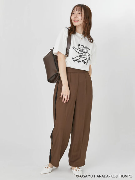 【OSAMU GOODS×Te chichi TERRASSE】フロントプリントTシャツ（オフホワイト/ブラック）｜Te chichi TERRASSE（テチチ テラス）通販
