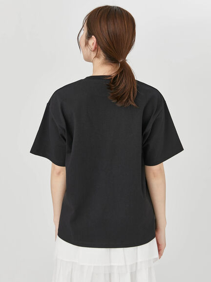 【OSAMU GOODS×Te chichi TERRASSE】フロントプリントTシャツ（オフホワイト/ブラック）｜Te chichi TERRASSE（テチチ テラス）通販