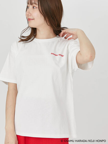 【OSAMU GOODS×Te chichi TERRASSE】バックプリントTシャツ（オフホワイト/チャコールグレー）｜Te chichi TERRASSE（テチチ テラス）通販