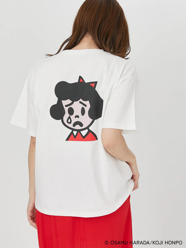 OSAMU GOODS×Te chichi TERRASSE】バックプリントTシャツ（オフ