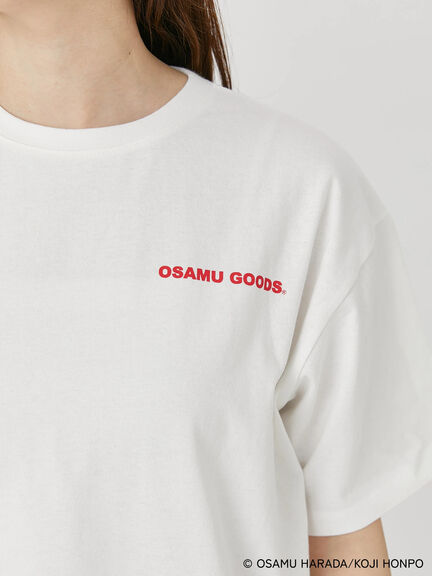 【OSAMU GOODS×Te chichi TERRASSE】バックプリントTシャツ（オフホワイト/チャコールグレー）｜Te chichi TERRASSE（テチチ テラス）通販