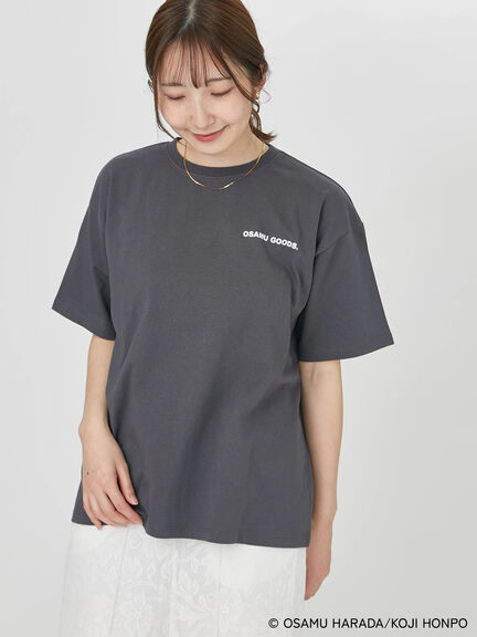 【OSAMU GOODS×Te chichi TERRASSE】バックプリントTシャツ（オフホワイト/チャコールグレー）｜Te chichi TERRASSE（テチチ テラス）通販