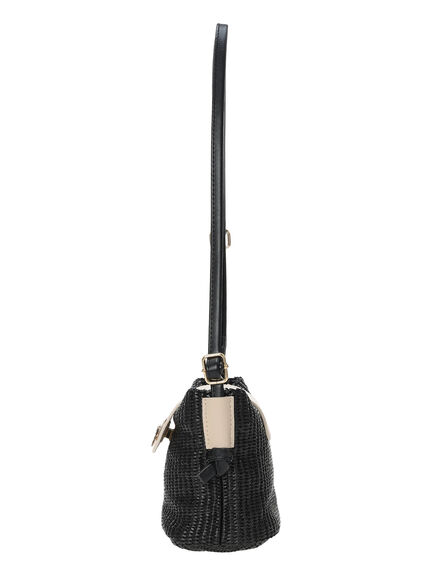 雑材ミニショルダーバッグ《2025summer catalog item》（オフホワイト/ブラック）｜Te chichi TERRASSE（テチチ テラス）通販