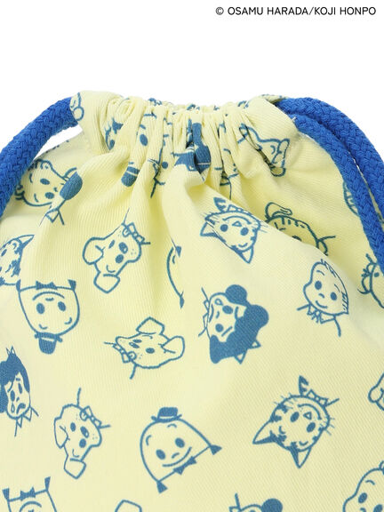 【OSAMU GOODS×Te chichi TERRASSE】総柄巾着ポーチ（ベージュ/イエロー）｜Te chichi TERRASSE（テチチ テラス）通販