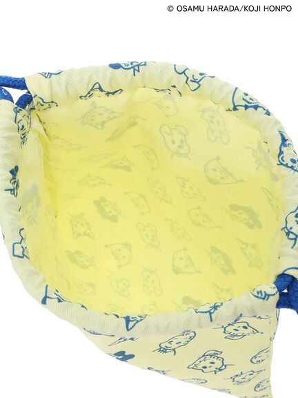【OSAMU GOODS×Te chichi TERRASSE】総柄巾着ポーチ（ベージュ/イエロー）｜Te chichi TERRASSE（テチチ テラス）通販
