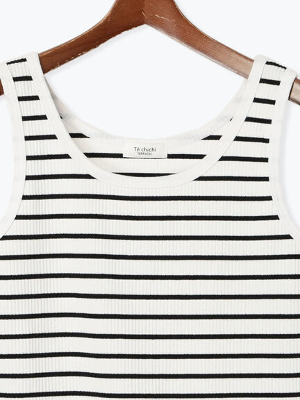 【抗菌防臭】クロップドタンクトップ《2025summer catalog item》（オフホワイト/ホワイト/ブラック）｜Te chichi TERRASSE（テチチ テラス）通販