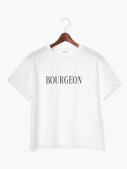 【接触冷感】フロントロゴプリントTシャツ（オフホワイト/チャコールグレー/ブラック）｜Te chichi TERRASSE（テチチ テラス）通販