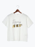 【接触冷感】箔BIGロゴTシャツ（オフホワイト）｜Te chichi TERRASSE（テチチ テラス）通販