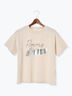 【接触冷感】箔BIGロゴTシャツ（オフホワイト/チャコールグレー/ベージュ）｜Te chichi TERRASSE（テチチ テラス）通販