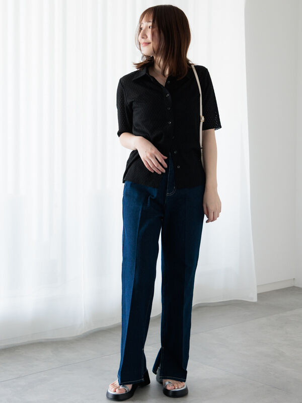 セール】 シャーリング衿付きカーディガン《2025summer catalog item