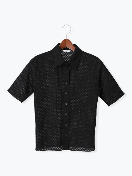 シャーリング衿付きカーディガン《2025summer catalog item》（オフホワイト/ブラック/イエロー）｜Te chichi TERRASSE（テチチ テラス）通販