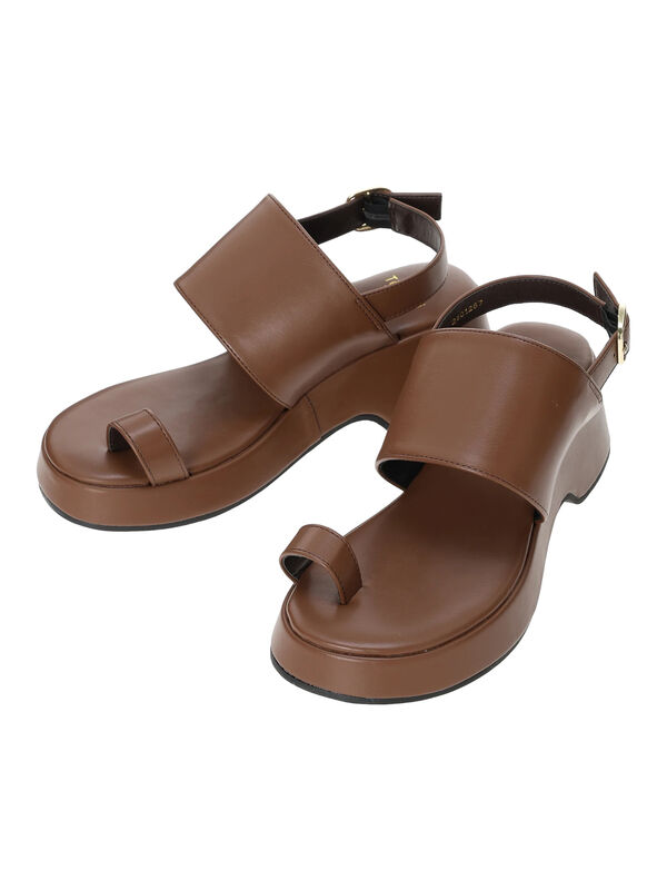 厚底ヒールストラップサンダル《2025summer catalog item》（ブラウン）｜Te chichi TERRASSE（テチチ テラス）通販