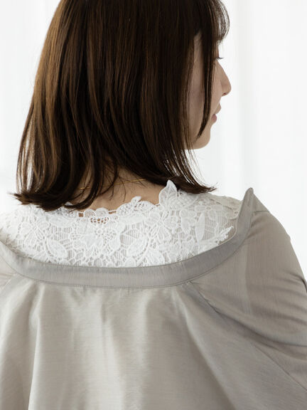 セール】 モチーフレースタンクトップ（オフホワイト/ブラック