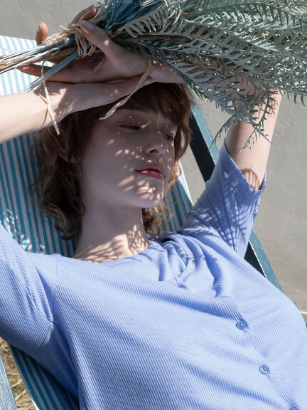 チナ様　RDティアードブルー セール】 プリーツチュールティアードスカート（オフホワイト