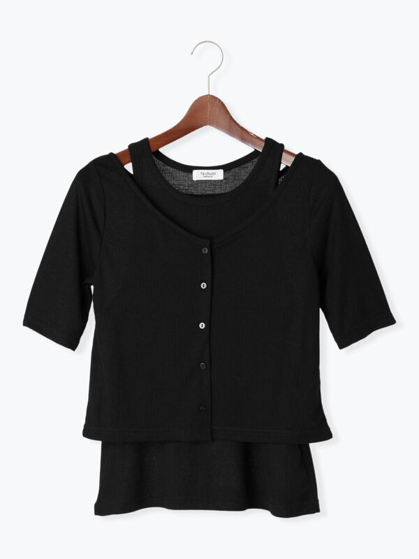 シアーテレコレイヤードアンサンブル《2025summer catalog item》（ブラック）｜Te chichi TERRASSE（テチチ テラス）通販