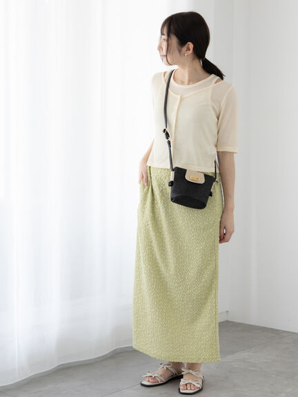 シアーテレコレイヤードアンサンブル《2025summer catalog item》（オフホワイト/ブラック/ブルー）｜Te chichi TERRASSE（テチチ テラス）通販