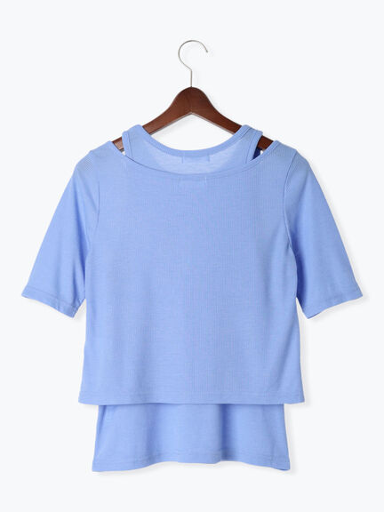 シアーテレコレイヤードアンサンブル《2025summer catalog item》（オフホワイト/ブラック/ブルー）｜Te chichi TERRASSE（テチチ テラス）通販