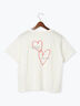 【接触冷感】ハートモチーフロゴTシャツ（オフホワイト）｜Te chichi TERRASSE（テチチ テラス）通販