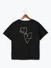 【接触冷感】ハートモチーフロゴTシャツ（ブラック）｜Te chichi TERRASSE（テチチ テラス）通販