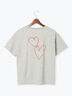 【接触冷感】ハートモチーフロゴTシャツ（オフホワイト/グレー/ブラック）｜Te chichi TERRASSE（テチチ テラス）通販