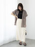 【接触冷感】筆記体ミニロゴフレンチスリーブTシャツ（オフホワイト/チャコールグレー/ブラック）｜Te chichi TERRASSE（テチチ テラス）通販