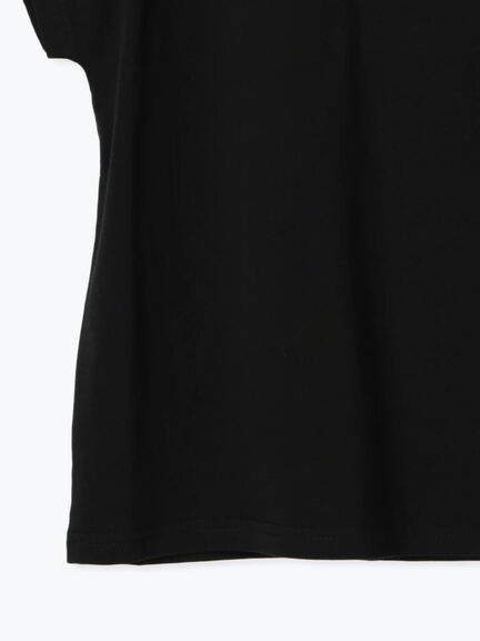 【接触冷感】筆記体ミニロゴフレンチスリーブTシャツ（オフホワイト/チャコールグレー/ブラック）｜Te chichi TERRASSE（テチチ テラス）通販