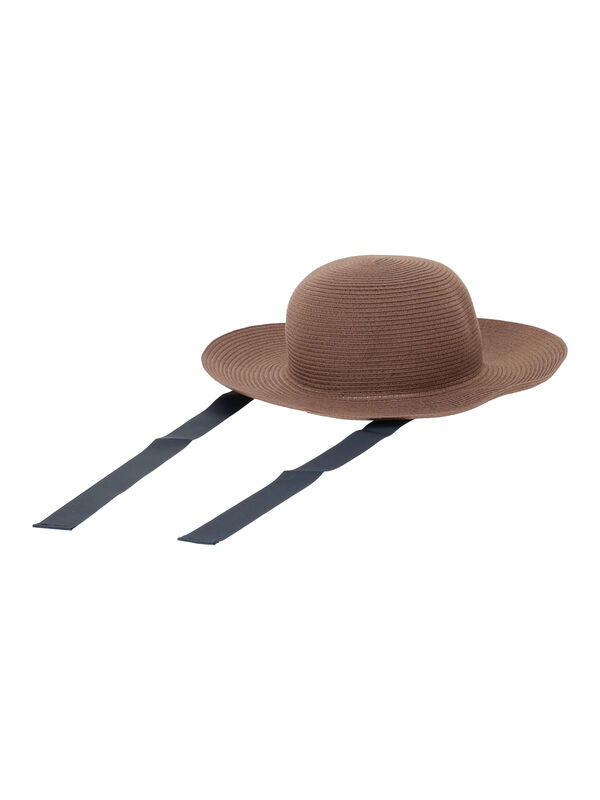 セール】 リボン付きハット（ベージュ/ブラウン/アクセサリー/ハット