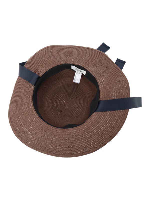 セール】 リボン付きハット（ベージュ/ブラウン/アクセサリー/ハット