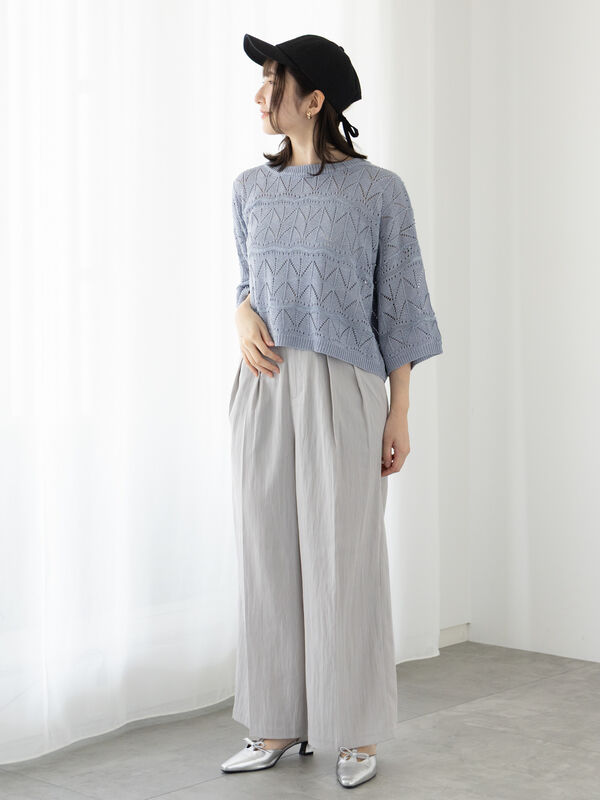 セール】 タックワイドパンツ《2025summer catalog item》（オフ