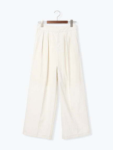 タックワイドパンツ《2025summer catalog item》（オフホワイト/グレー/ブラック）｜Te chichi TERRASSE（テチチ テラス）通販