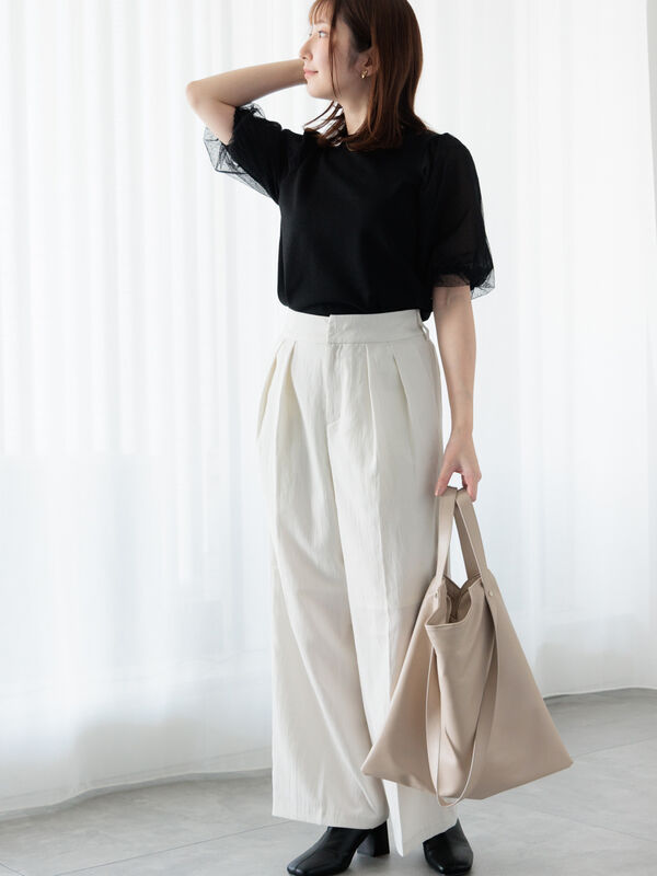 新品未使用 maison de dolce. forme tee ホワイト AMBIDEX Store △○simple smooth long sleeve(F シロ): l