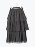 チュールティアードスカート《2025summer catalog item》（チャコールグレー）｜Te chichi TERRASSE（テチチ テラス）通販