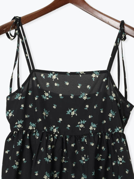 フラワープリントミニキャミワンピース《2025summer catalog item》（オフホワイト/ブラック/ベージュ）｜Te chichi TERRASSE（テチチ テラス）通販