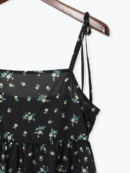 フラワープリントミニキャミワンピース《2025summer catalog item》（オフホワイト/ブラック/ベージュ）｜Te chichi TERRASSE（テチチ テラス）通販