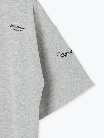 ランダム刺繍ロゴTシャツ（オフホワイト/グレー/チャコールグレー）｜Te chichi TERRASSE（テチチ テラス）通販