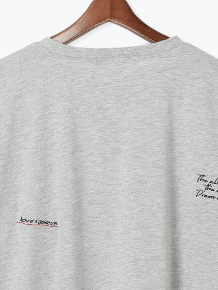 ランダム刺繍ロゴTシャツ（オフホワイト/グレー/チャコールグレー）｜Te chichi TERRASSE（テチチ テラス）通販