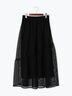 メッシュアシメティアードスカート《2025summer catalog item》（ブラック）｜Te chichi TERRASSE（テチチ テラス）通販