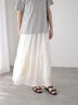 メッシュアシメティアードスカート《2025summer catalog item》（オフホワイト/ブラック/ブラウン）｜Te chichi TERRASSE（テチチ テラス）通販
