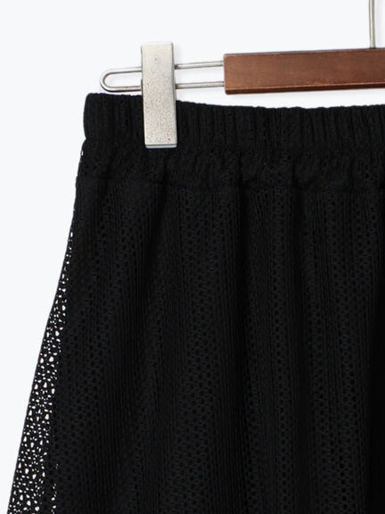 メッシュアシメティアードスカート《2025summer catalog item》（オフホワイト/ブラック/ブラウン）｜Te chichi TERRASSE（テチチ テラス）通販
