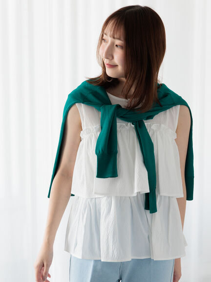Atelier Sucre】レースティアードロングブラウス《2025spring