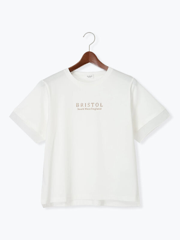 型押しプリント袖切替Tシャツ（オフホワイト）｜Te chichi TERRASSE（テチチ テラス）通販