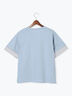 型押しプリント袖切替Tシャツ（オフホワイト/ブラック/ブルー）｜Te chichi TERRASSE（テチチ テラス）通販
