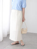 チュールシャーリングナロースカート《2025summer catalog item》（オフホワイト）｜Te chichi TERRASSE（テチチ テラス）通販