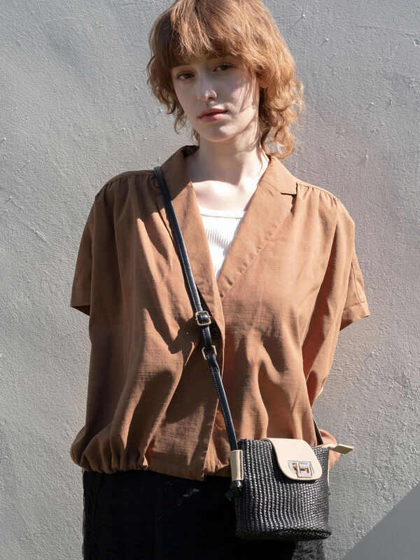 テーラーカラー羽織りシャツ《2025summer catalog item》（ブラウン）｜Te chichi TERRASSE（テチチ テラス）通販